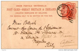 1898 CARTOLINA CON ANNULLO PARKSTONE - Used Stamps