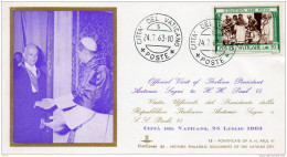 STORIA POSTALE  1963    LETTERA  CITTA' DEL VATICANO - Lettres & Documents