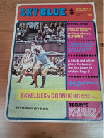 Programa Coventry City Gornik Zabrze Año 1971 - Sport