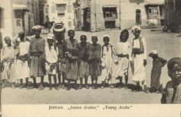 Saudi Arabia, JEDDAH DJEDDAH جِدَّة, Young Arabs (1910s) Postcard - Arabia Saudita