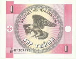 KYRGYZSTAN -  1 Tyiyn - ND ( 1993 ) - Pick 1.a - UNC. - Série 5/OH - Kyrgyzstan