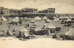Saudi Arabia, JEDDAH DJEDDAH جِدَّة, Pilgrims Camp (1900s) Postcard - Saudi Arabia