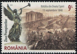 Roumanie 2023 Used Bataille De Dealul Spirii Ziua Pompierilor SU - Unused Stamps