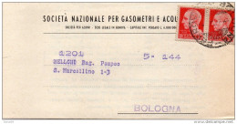 1945    LETTERA CON ANNULLO BOLOGNA - Marcophilie