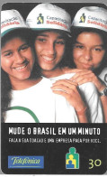 CARTE-MAGNETIQUE-BRESIL2000-30U-SOLIDARITE-TBE-RARE - Brasile