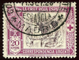 ESPAÑA 1926 EDIFIL 338 USADO BUEN MATASELLOS Y MARQUILLA DETRÁS - Usados