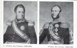 Luxembourg - Luxemburg - Wöllem Den E'schten ( 1830 - 1840 )   Wöllem Den Zwéten ( 1840 - 1849 )  P. Greischer , Luxbg - Famiglia Reale