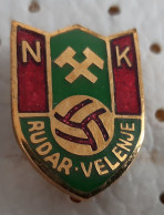 Football Club NK RUDAR Velenje  Slovenia Ex Yugoslavia Vintage Enamel Pin - Football