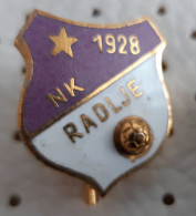 Football Club NK RADLJE 1928 Slovenia Ex Yugoslavia Vintage Enamel Pin - Football