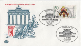 Germany Deutschland 1979 FDC 300 Jahre Botanischer Garten, Botanical Garden, Blumen Flower Orchid Orchids, Berlin - 1971-1980