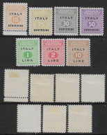 Italia Italy 1943 Occupazione Anglo Americana Sicilia 7val Sa N.1-4,6-7,9 Nuovi MNH/MH **/* - Anglo-american Occ.: Sicily