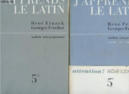 J'apprends Le Latin - Methode Semi Programmee 5e - Livre D'exercices + Livre De Controle : Lot De 2 Ouvrages - FRANCK Re - Non Classés