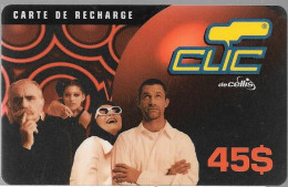 CARTE-PREPAYEE-LIBAN-DECELLIS-CLIC45$-2002-RECHARGE CARD-Plastic Epais-Grattée/TBE-RARE - Liban