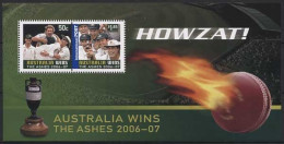 Australien 2007 Kricket-Match Sieg Gegen England Block 67 Postfrisch (C24260) - Hojas Bloque