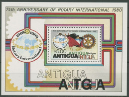 Antigua 1980 Rotary Club Flagge Emblem Block 48 Postfrisch (C97212) - 1960-1981 Ministerial Government