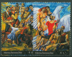 UNO Wien 2004 Menschenrechte Erziehung Gemälde 430/31 Gestempelt - Gebruikt