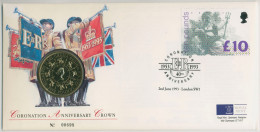 Großbritannien 1993 Königin Elisabeth II. Numisbrief 5 Pounds (N282) - 5 Pond