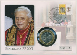 Vatikan 2005 Papst Benedikt Numisbrief Mit Gedenkmedaille (N255) - Vaticano