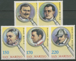 San Marino 1979 Kriminalliteratur Detektive 1175/79 Postfrisch - Unused Stamps