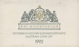 Österreich 1992 Kursmünzensatz 2 Groschen - 20 Schilling Im Blister, PP, (m5725) - Autriche