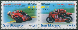 San Marino 2002 Motorrad-WM Manuel Poggiali 2010/11 ZD Postfrisch - Ongebruikt