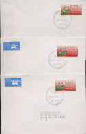 Israel ATM 1992 Weihnachten 023 Ersttagsbrief Satz 3 Werte ATM 5 S1 FDC (X80426) - Frankeervignetten (Frama)