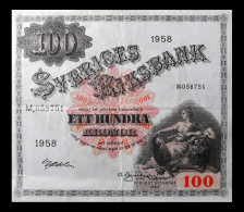 # # # Banknote Schweden (Sweden) 100 Kronen 1958 # # # - Sweden
