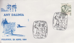 Enveloppe    ESPAGNE   Année   DALI     FIGUERES   1984 - Autres & Non Classés