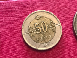 Münze Münzen Umlaufmünze Türkei 50 Kurus 2013 - Turquie