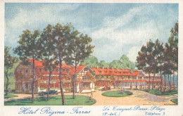 Le Touquet Paris Place * CPA Publicitaire Ancienne Illustrateur " Hôtelk REGINA FERRAS " Tel.3 - Le Touquet