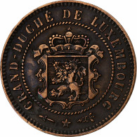 Luxembourg, William III, 5 Centimes, 1854, Utrecht, Bronze, TTB, KM:22.1 - Luxembourg