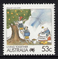 AUSTRALIA 1988 LIVING TOGETHER  " 53c PRIMARY INDUSTRY " STAMP MNH - Mint Stamps