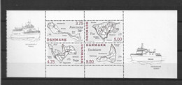 1995 MNH Denmark, Booklet Pane - Blocks & Sheetlets