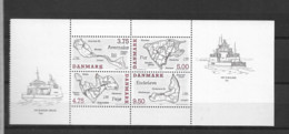 1995 MNH Denmark, Booklet Pane - Blocks & Sheetlets