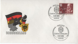 Germany Deutschland 1978 FDC Friedrich Ludwig Jahn, German Gymnastics Educator Sport, Berlin - 1971-1980