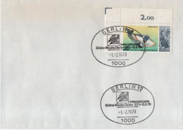 Germany Deutschland 1978 FDC Internationale Grune Woche, Farming Landwirtschaft, Fish Fishes, Berlin - 1971-1980