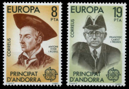 ANDORRA SPANISCHE POST 1980-1989 Nr 131-132 Postfrisch S1B31A6 - Unused Stamps