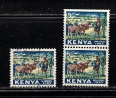 KENYA Scott # 1 Used X 3 - Uhuru 1963 - Kenya (1963-...)