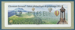 LISA 2 (ATM) LP ***1,65 EUR LETTRE PRIORITAIRE Sur Papier Clermont-Ferrand - Salon Philatélique De Printemps 2014 - 2010-... Vignette Illustrate