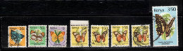 KENYA Scott # 425//34 Used - Butterflies - Duplication - Part Set - Kenya (1963-...)