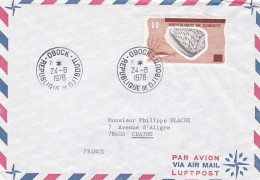 DJIBOUTI --1978 --Lettre De OBOCK  Pour CHATOU -78 ..Beau Timbre ( Coquillage ) Seul Sur Lettre.....beaux Cachets - Djibouti (1977-...)