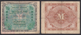 ALLIIERTE MILITÄRBEHÖRDE 1/2 Mark 1944 Ro 200a F (4)   (27783 - Sonstige & Ohne Zuordnung