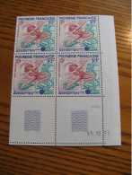 POLYNESIE YVERT POSTE AERIENNE N° 61 BLOC DE 4  CD NEUF** LUXE - MNH - COTE 54,00 E - Unused Stamps