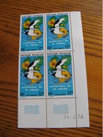 POLYNESIE YVERT POSTE AERIENNE N°  82 BLOC DE 4 CD NEUF** LUXE - MNH - COTE 42,00 E - Ungebraucht