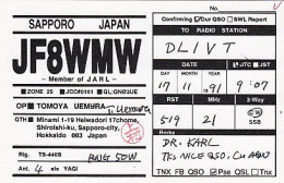 AK 203422 QSL - Japan - Sapporo / Hokkaido - Radio Amateur