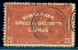 1930 Special Delivery EXPRES,CANADA,Mi.156 , 20 C.=TWENTY CENTS Text,VFU - Oblitérés