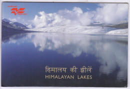 Set Of 5 Maxicard, Maximum, Himalayan Lakes 2006, Nature, Glacier, Water, Geography, Mountain, India Post Logo - Lettres & Documents