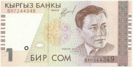 KYRGYZSTAN - 1 SOM - 1999 - Pick 15 - UNC. - Série BH - Kirgisistan