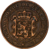 Luxembourg, William III, 2-1/2 Centimes, 1908, Utrecht, Bronze, TTB, KM:21 - Luxembourg