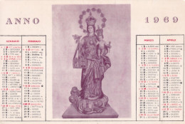 Calendarietto - Carmine Maggiore - Palermo - Anno 1969 - Kleinformat : 1961-70